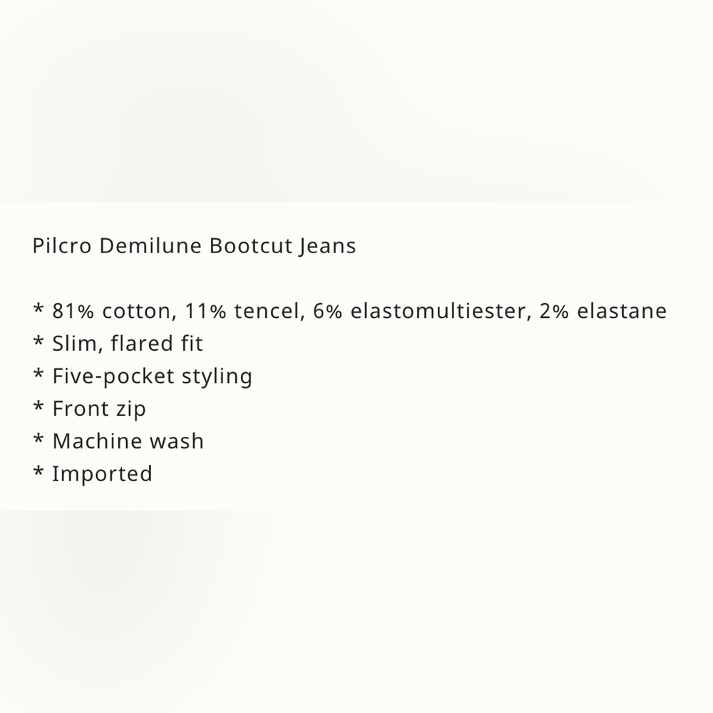Pilcro Demilune Bootcut Jeans - Picture 5 of 9